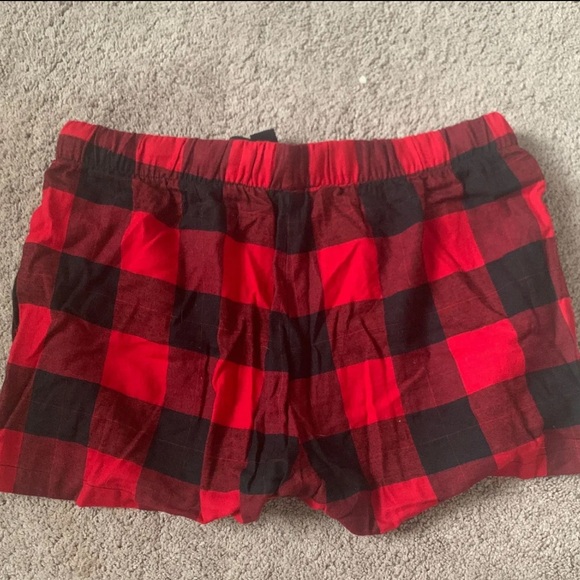 Plaid Pajama Shorts - Picture 2 of 3
